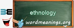 WordMeaning blackboard for ethnology